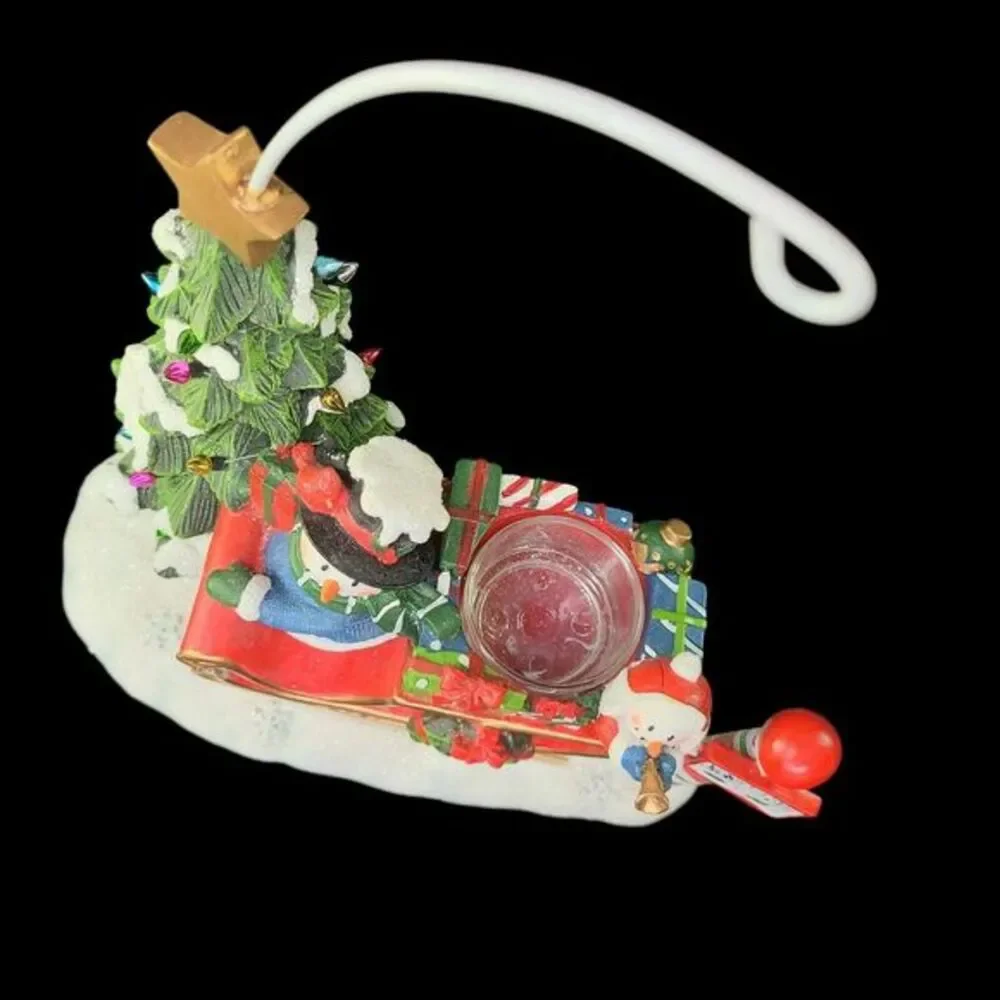 Yankee Candle Christmas‎ Tart Warmer Snowman Sled North Pole Tree MISSING BOWL